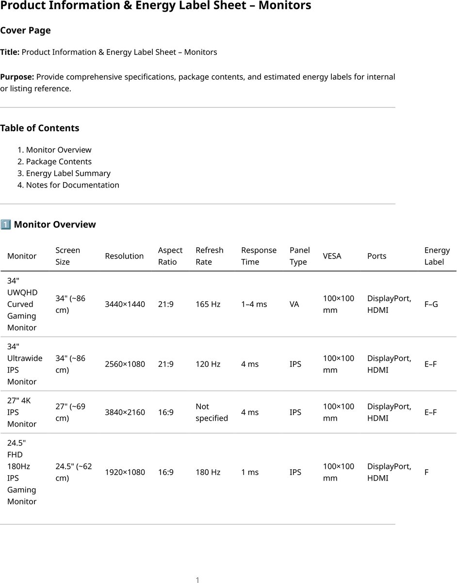 34-inch UWQHD 34" Monitor (Black) - afbeelding 2