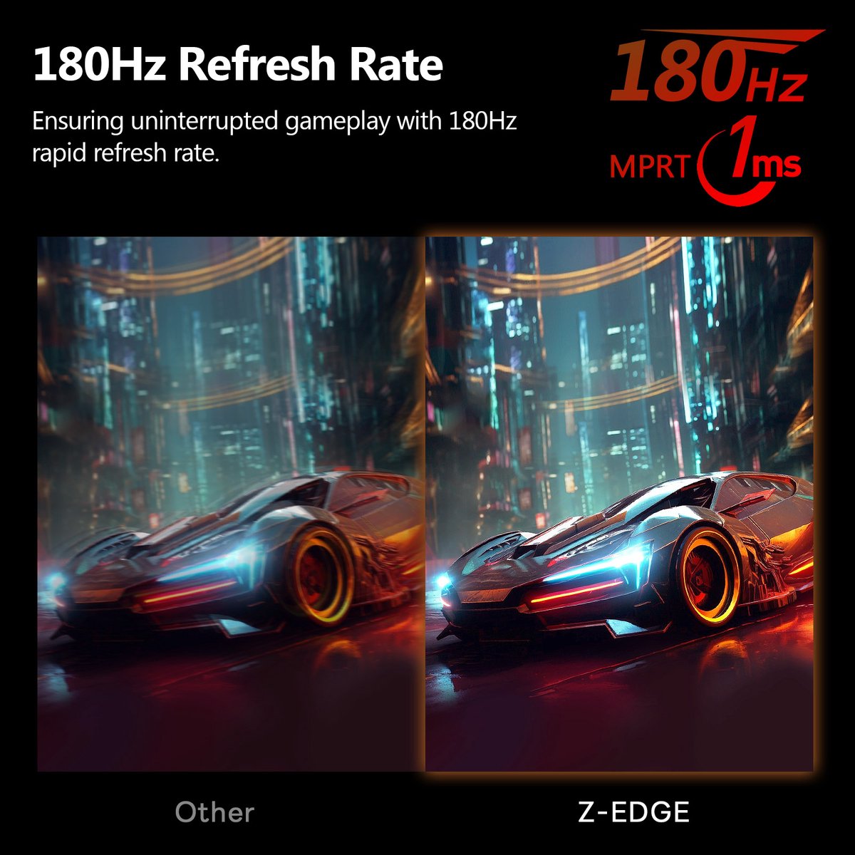 Z-Edge Ug24 Curved Gaming Monitor - Fhd 1920X1080 - 24 Inch- 180Hz - Mprt 1Ms - - afbeelding 7