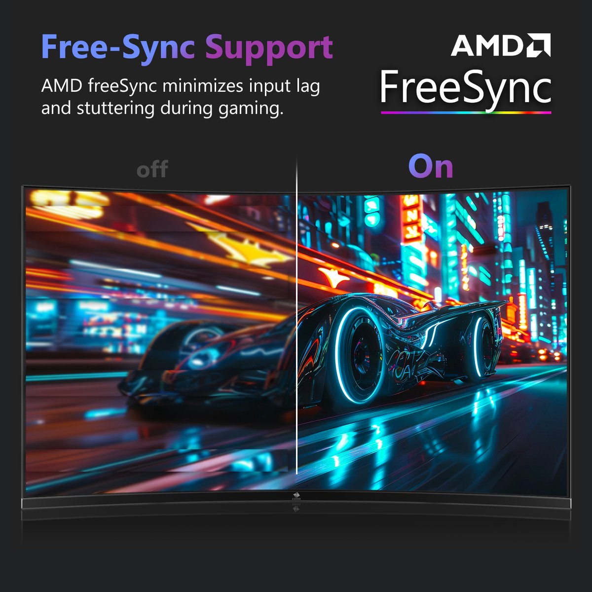 Z-Edge Ug27 Curved Gaming Monitor - Fhd 1920X1080P - 27 Inch- 200Hz - Mprt 1Ms - afbeelding 3