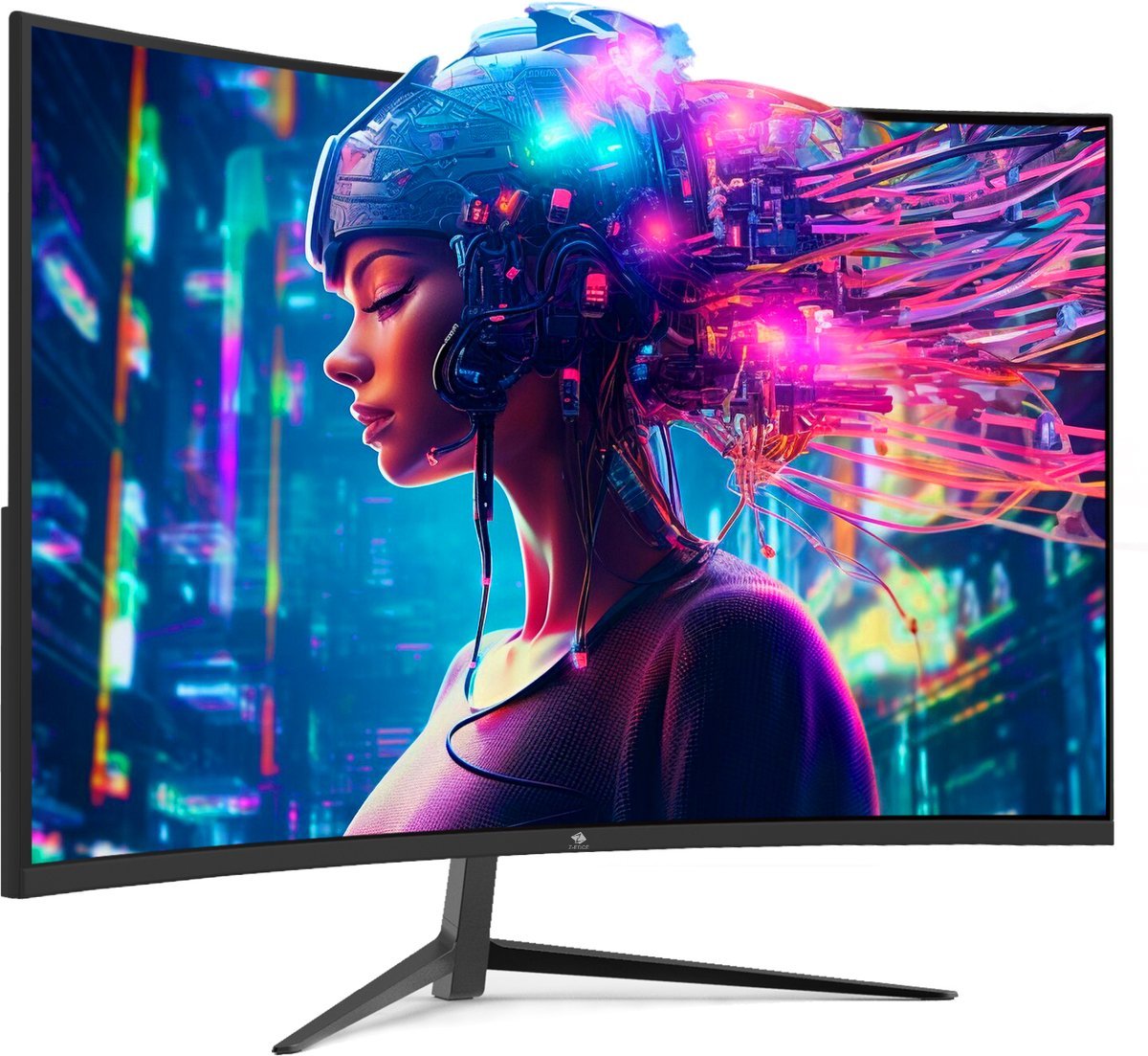 Z-EDGE Z-Edge Ug27 Curved Gaming Monitor - Fhd 1920X1080P - 27 Inch- 200Hz - Mprt 1Ms - Hdmi 2.0 & Displayport 1.4 - Zwart