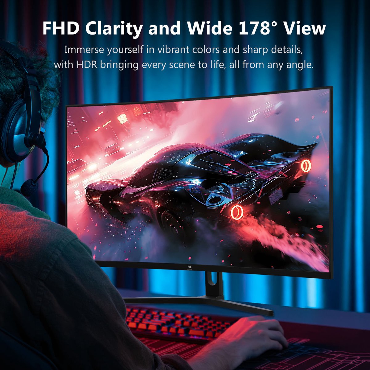 Z-Edge Ug32P Curved Gaming Monitor - Fhd 1920X1080P - 32 Inch- 240Hz - Mprt 1Ms - afbeelding 8