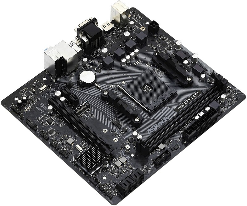 Asrock a520 hdv moederbord matx am4 d 3 orig - ASRock A520M-HDV Moederbord