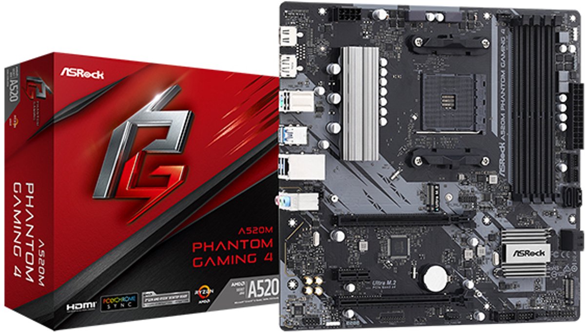A520M Phantom Gaming 4 Moederbord - afbeelding 2