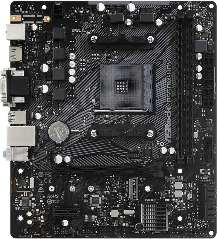 ASRock Asrock B550M-Hdv - Moederbord - Micro-Atx - Amd B550 - Socket Am4