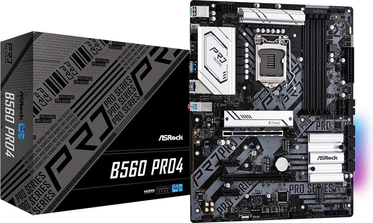 Asrock Asrock B560 Pro4 Intel B560 Lga 1200 Atx
