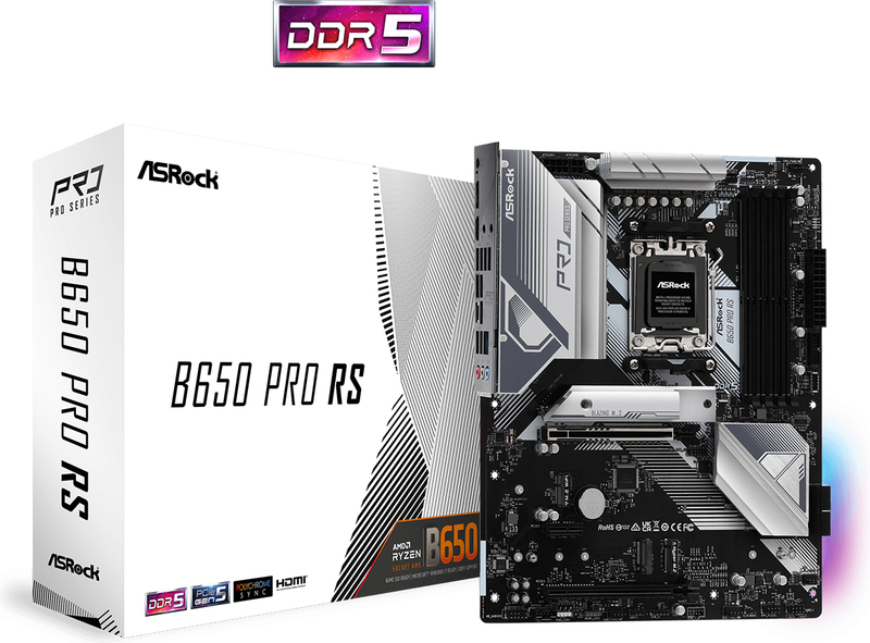 Asrock b650 pro rs amd moederbord ddr 5 orig - ASRock B650 Pro RS Moederbord