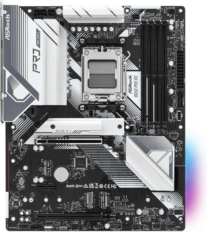 ASRock Asrock B650 Pro Rs - Amd Moederbord - Ddr5 - Pcie4.0 - Atx