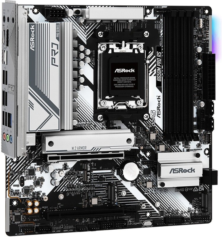 Asrock b650m pro rs am5 ddr5 m 2 orig - ASRock B650M Pro RS Moederbord