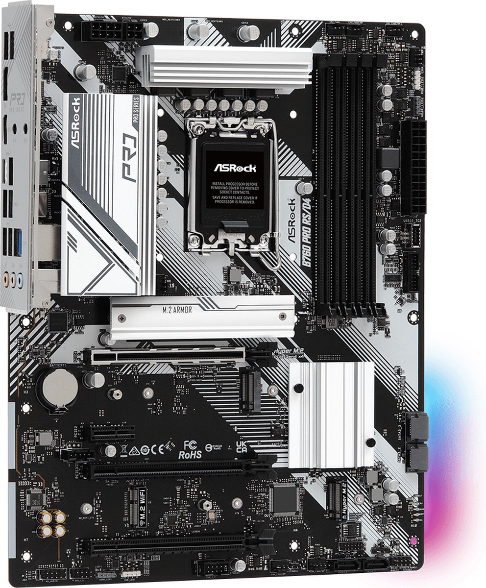 Asrock B760 Pro Rs/D4 Intel B760 Lga 1700 Atx moederbord - afbeelding 4