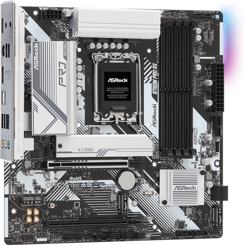 Asrock b760m pro rs moederbord micro 5 orig - ASRock B760M Pro RS Moederbord