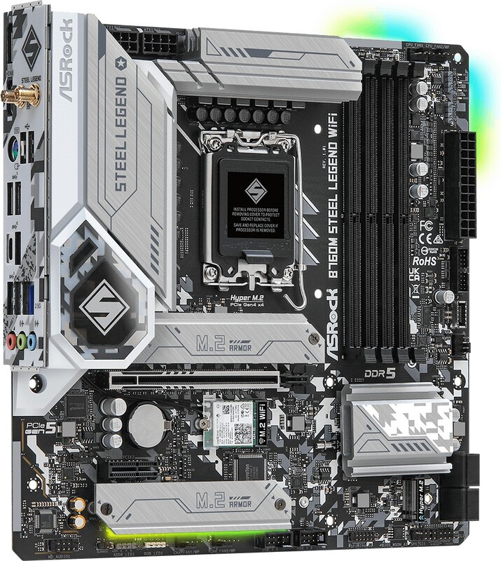 Asrock b760m steel legend wifi moeder 2 orig - ASRock B760M Steel Legend WiFi Moederbord