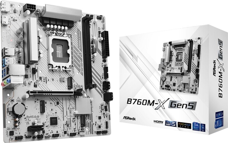 Asrock b760m x gen5 5 orig - ASRock B760M-X GEN5 Moederbord