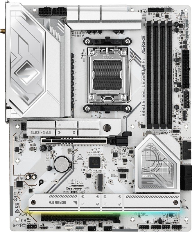 Asrock b850 steel legend wifi moederb - ASRock B850 Steel Legend WiFi Moederbord