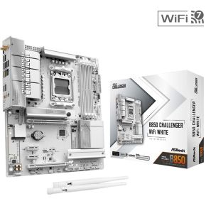 B850M Challenger WiFi White AM5 DDR5 Micro-ATX Motherboard - afbeelding 2