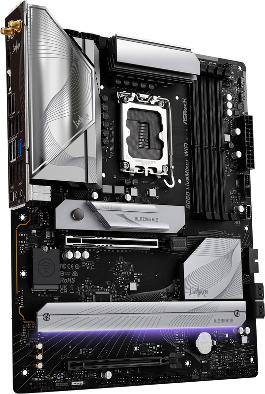 Asrock b860 livemixer wifi moederbord 2 orig - ASRock B860 LiveMixer WiFi Moederbord