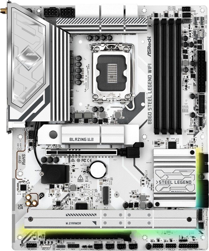 Asrock b860 steel legend wifi moederb - ASRock B860 Steel Legend WiFi Moederbord