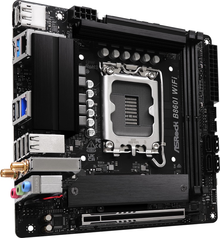 Asrock b860i wifi intel b860 lga 1851 2 orig - ASRock B860I WiFi Moederbord