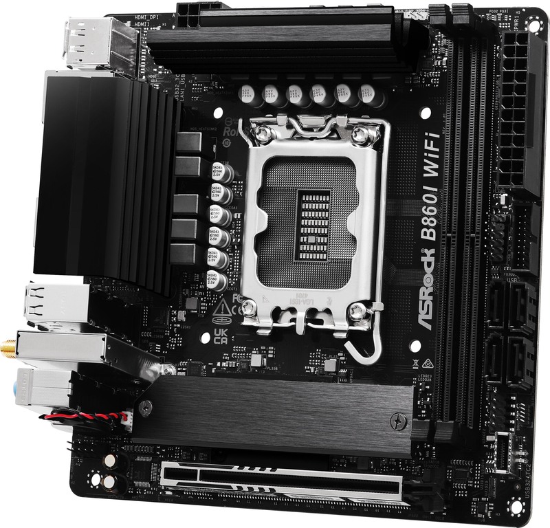 Asrock b860i wifi intel b860 lga 1851 3 orig - ASRock B860I WiFi Moederbord