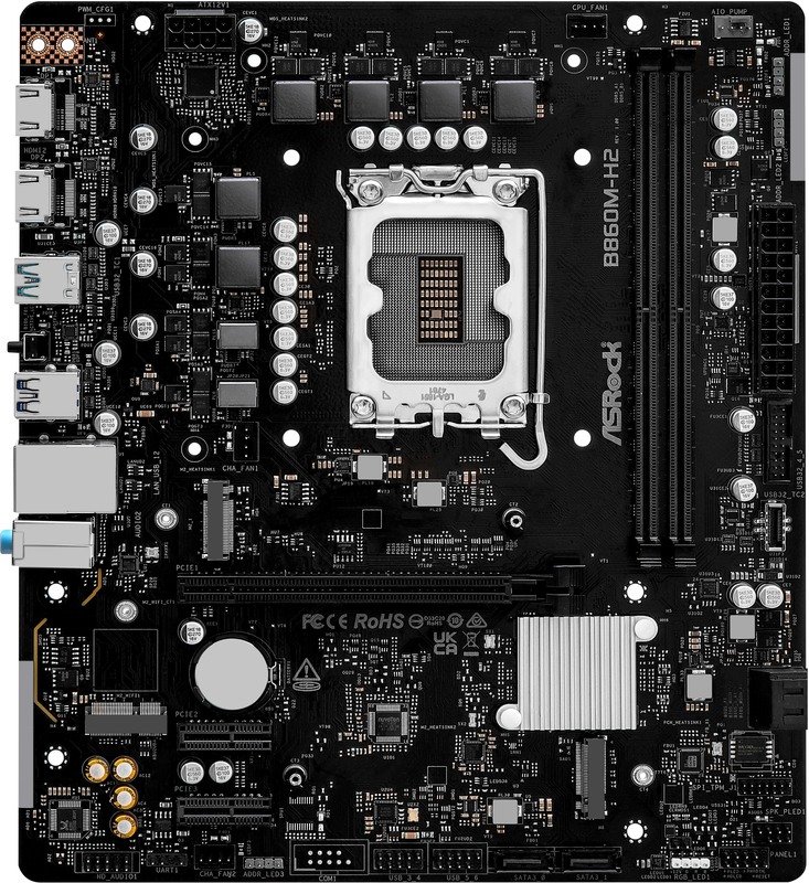 Asrock b860m h2 - ASRock B860M-H2 Moederbord