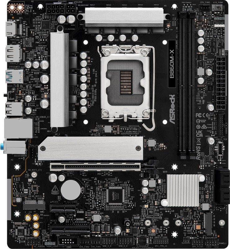 Asrock b860m x - ASRock B860M-X Moederbord