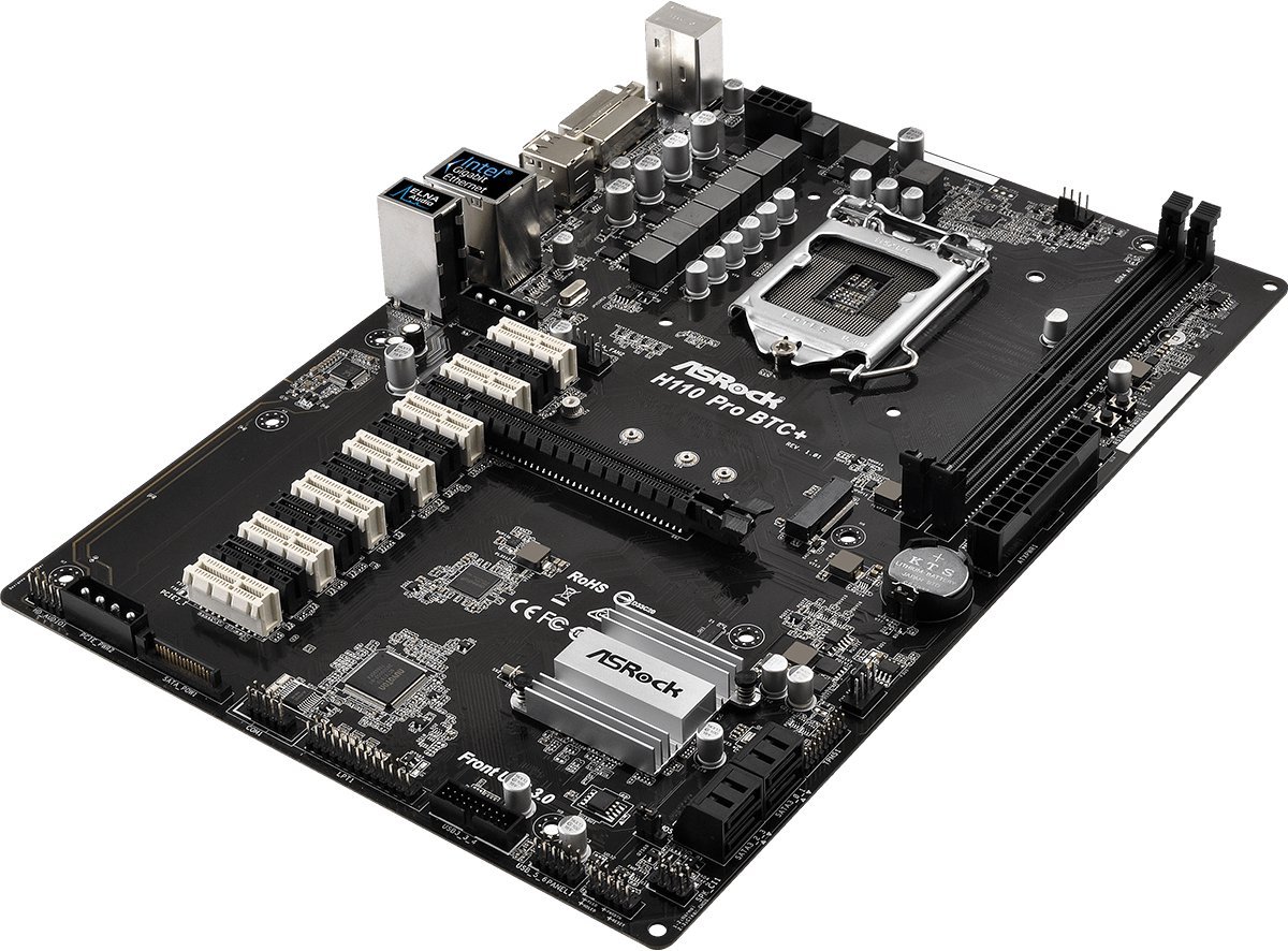 Asrock H110 Pro Btc+ (Nieuw) moederbord - afbeelding 5