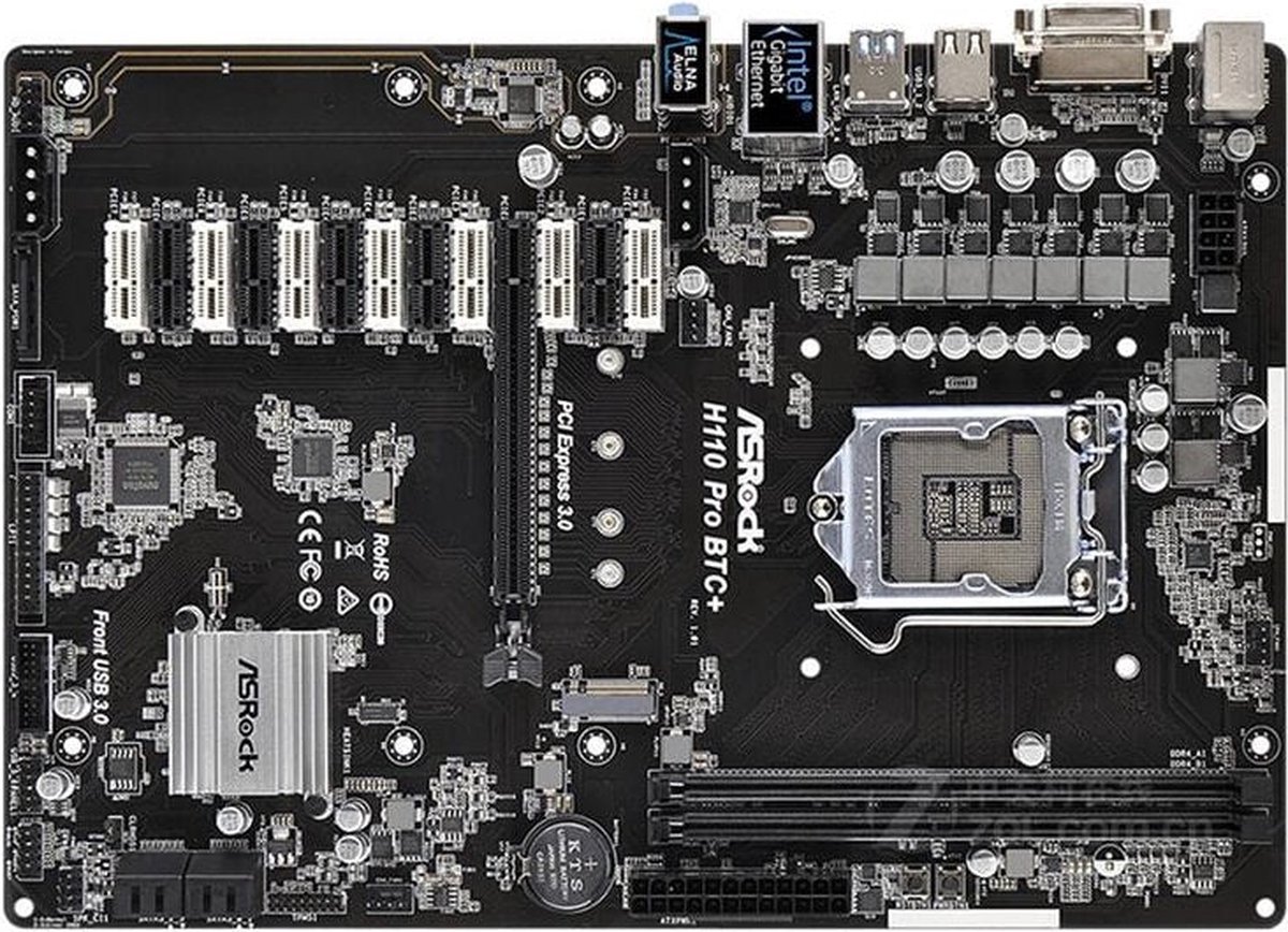 Asrock H110 Pro Btc+ (Nieuw) moederbord - afbeelding 6