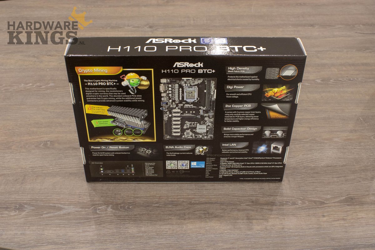 Asrock H110 Pro Btc+ (Nieuw) moederbord - afbeelding 7