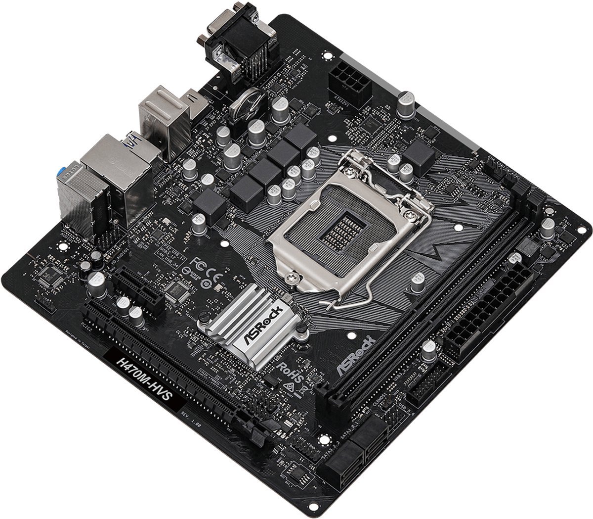 Asrock H470M-Hvs Intel H470 Lga 1200 Micro Atx