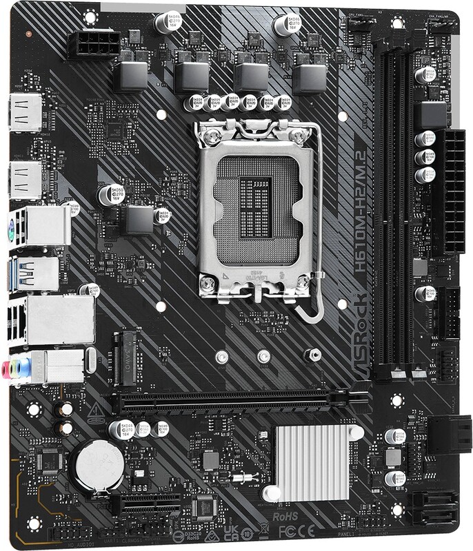 Asrock h610m h2 m 2 socket lga 2 orig - ASRock H610M-H2/M.2 Moederbord