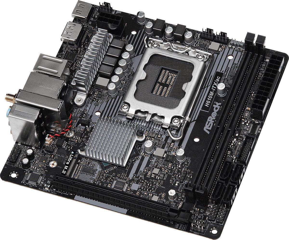 Asrock H610M-Itx/Ac - Moederbord - afbeelding 3