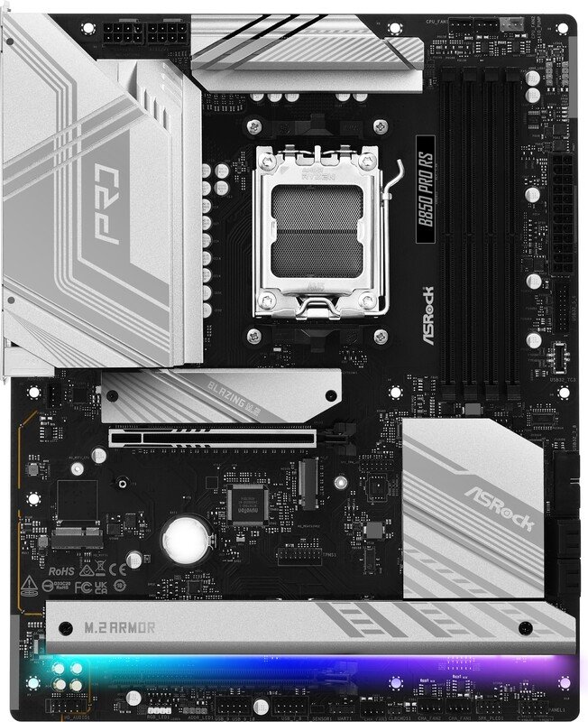 Asrock Asrock Moederbord Voor Amd B850 Am5 Ddr5 Sata3 M2 Usb3 Pcie5 Atx Voor