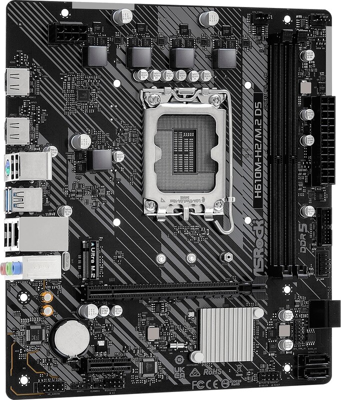 Asrock moederbord voor intel 12e en 1 2 orig - ASRock H610M-H2/M.2 D5 Moederbord