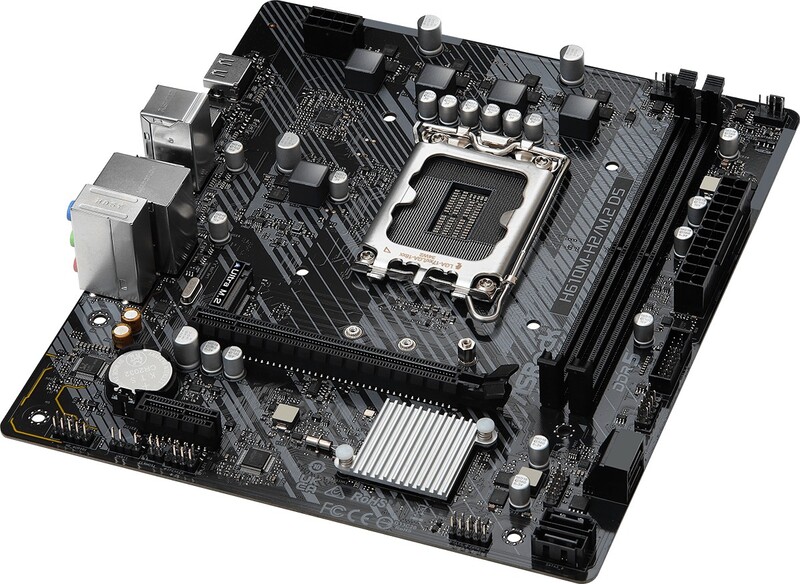 Asrock moederbord voor intel 12e en 1 3 orig - ASRock H610M-H2/M.2 D5 Moederbord