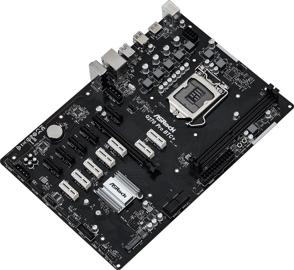 Asrock Q270 Pro Btc+ Intel® Q270 Lga 1151 (Socket H4) Atx moederbord - afbeelding 4