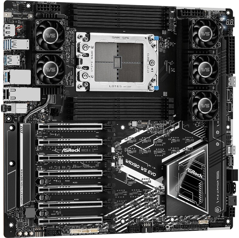 Asrock wrx90 serie moederbord zaandst 2 orig - ASRock WRX90 WS EVO Moederbord