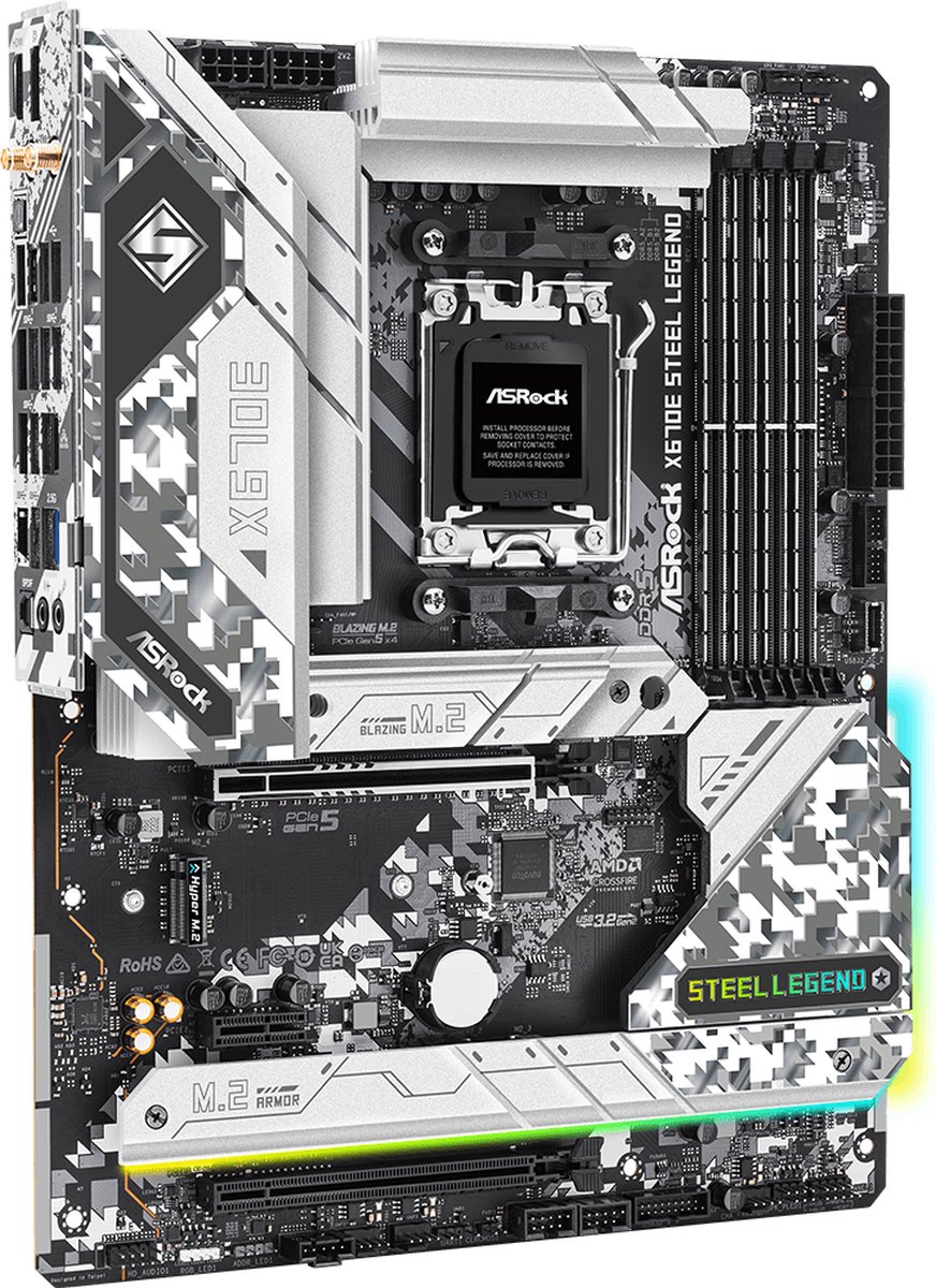 X670E Steel Legend AM5 ATX DDR5 WiFi 6E Motherboard - afbeelding 4