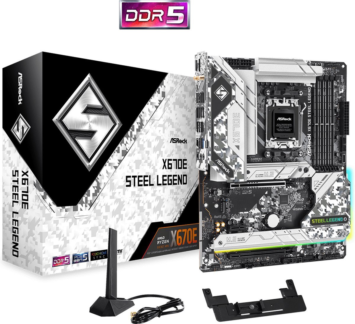 ASROCK Asrock X670E Steel Legend - Moederbord