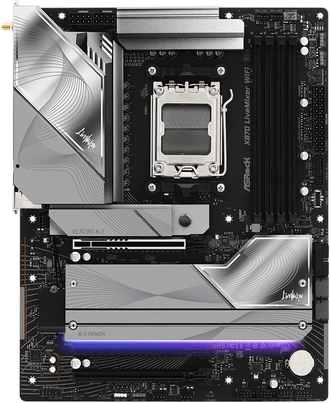 Asrock x870 livemixer wifi 2 orig - ASRock X870 LiveMixer WiFi Moederbord