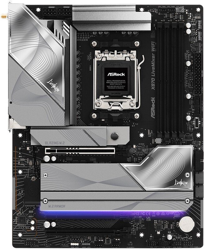 Asrock x870 livemixer wifi - ASRock X870 LiveMixer WiFi Moederbord