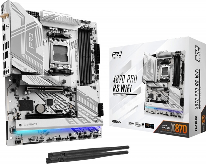 Asrock x870 pro rs wifi atx socket 5 orig - ASRock X870 Pro RS WiFi Moederbord