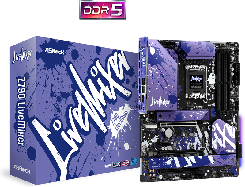 Asrock z790 live mixer moederbord 5 orig - ASRock Z790 LiveMixer Moederbord