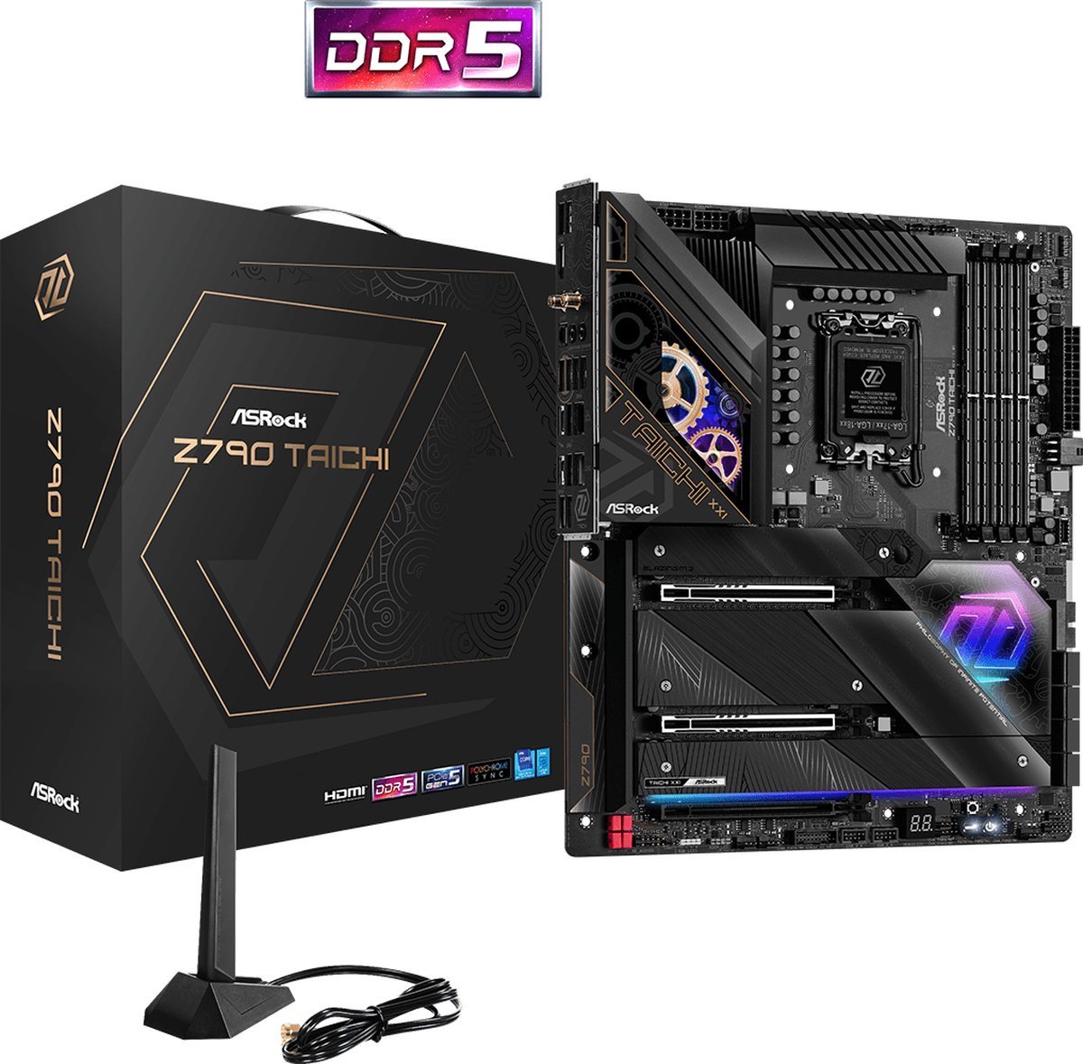 ASROCK Asrock Z790 Taichi - Moederbord - Eatx - Socket Lga1700 - Intel Z790 - Ddr5