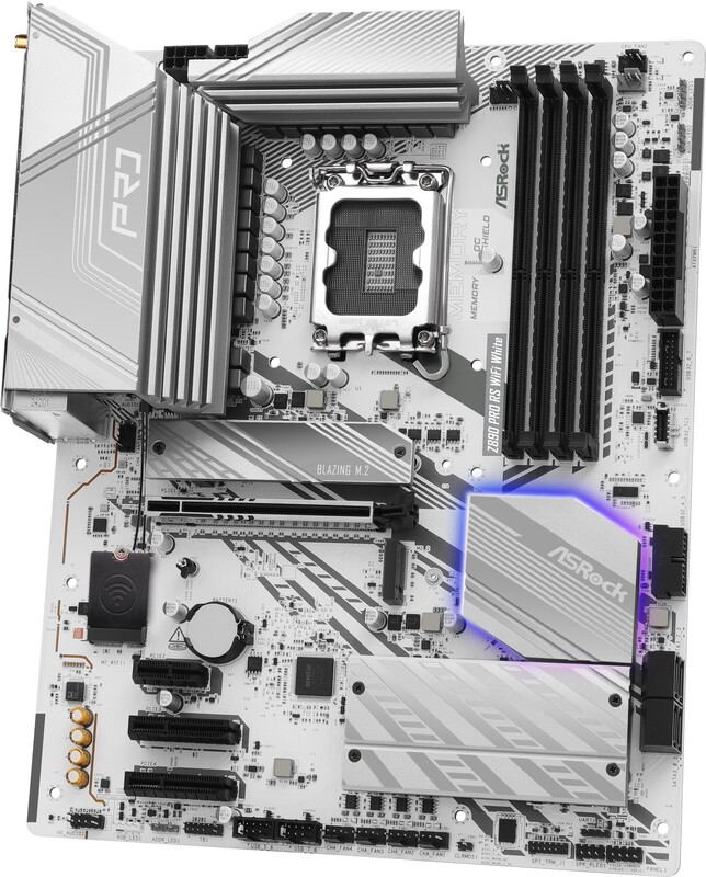 Asrock z890 pro rs wifi white 3 orig - ASRock Z890 Pro RS WiFi White Moederbord