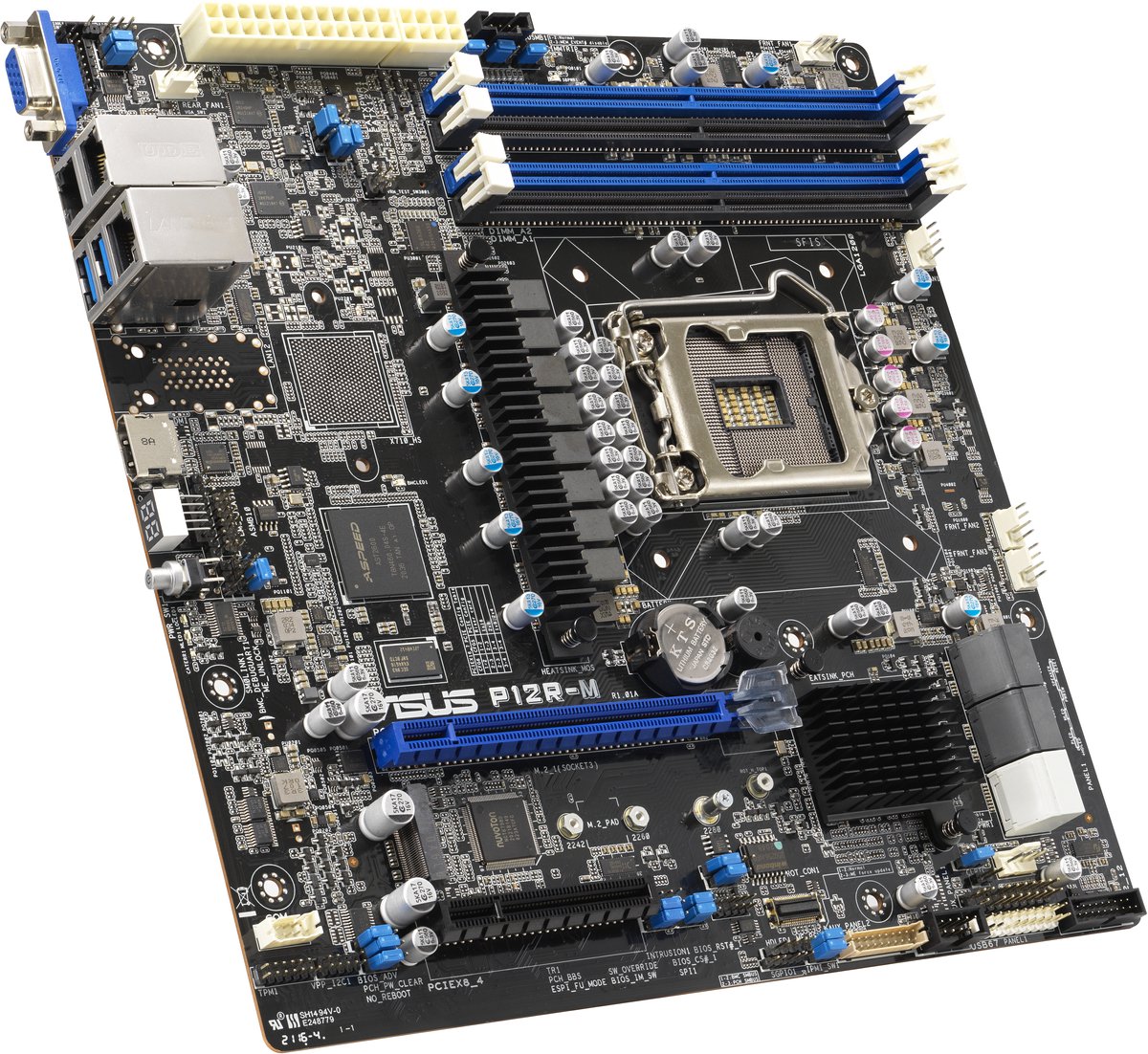 Asus Moederbord P12R-M Intel C252 Lga 1200 Micro Atx - afbeelding 3
