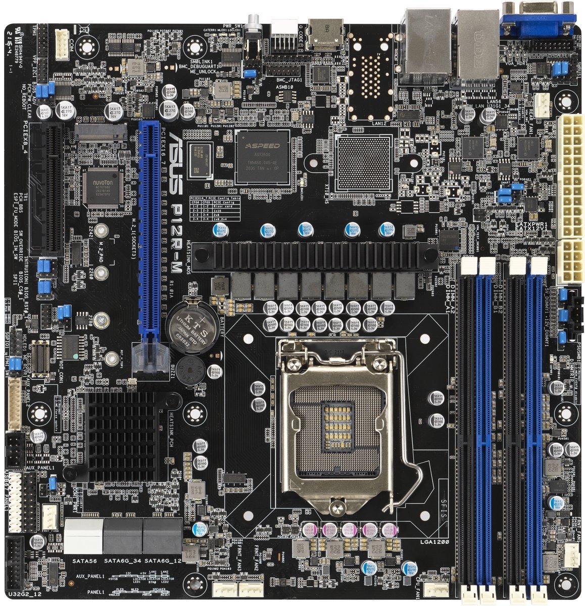 ASUS Asus Moederbord P12R-M Intel C252 Lga 1200 Micro Atx