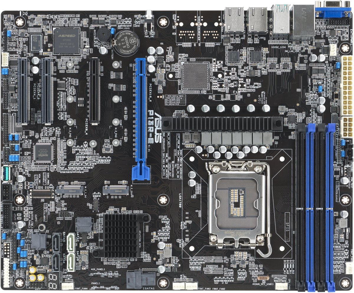Asus P13R-E Intel C266 Lga 1700 Atx moederbord - afbeelding 2