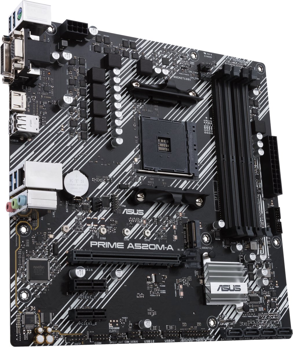 PRIME A520M-A II/CSM - , , , 4xDDR4, , 1x M.2, 1GbE Moederbord - afbeelding 5
