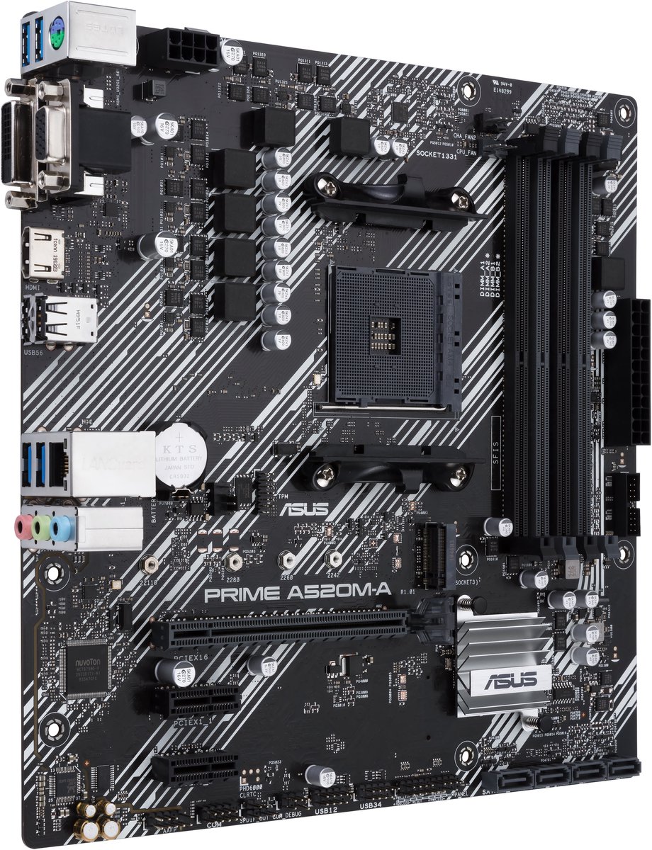 PRIME A520M-A II/CSM - , , , 4xDDR4, , 1x M.2, 1GbE Moederbord - afbeelding 6