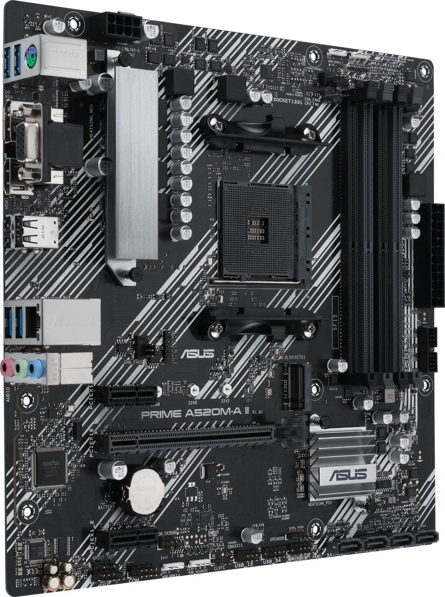 PRIME A520M-A II/CSM - , , , 4xDDR4, , 1x M.2, 1GbE Moederbord - afbeelding 8