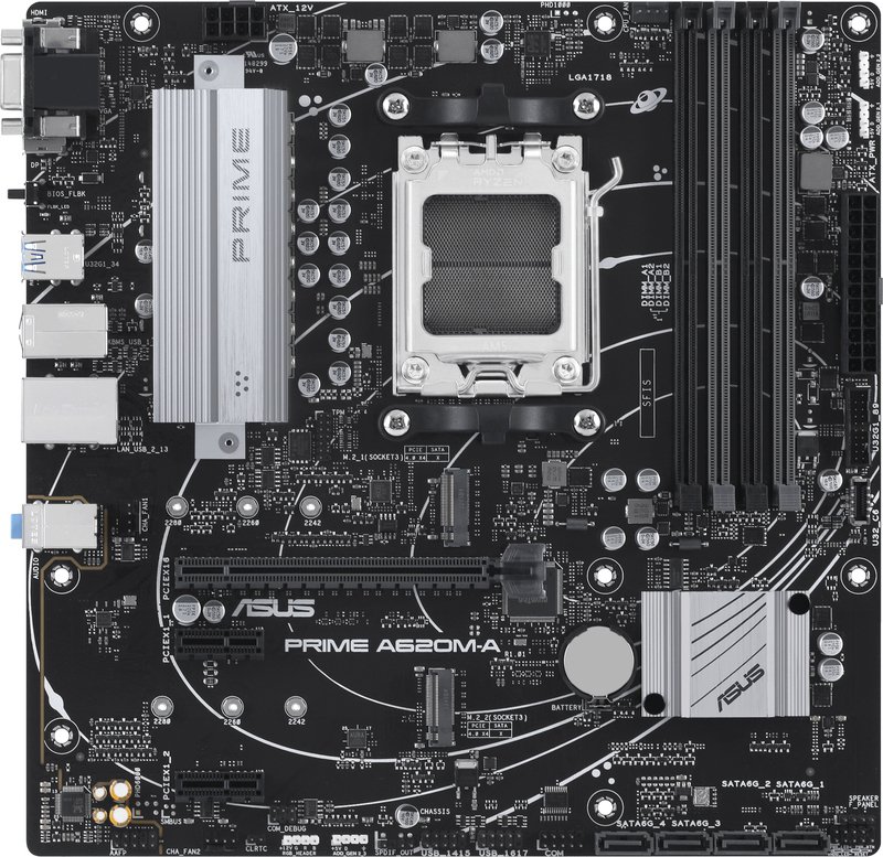 ASUS Asus Prime A620M-A-Csm Amd A620 Socket Am5 Micro Atx
